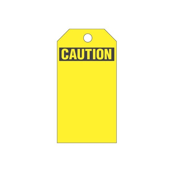 Safety Tag, Vinyl, 3in Width, 5.75in Height
